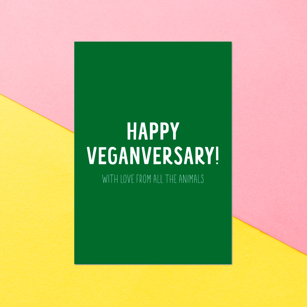 Happy Veganversary! Greetings Card