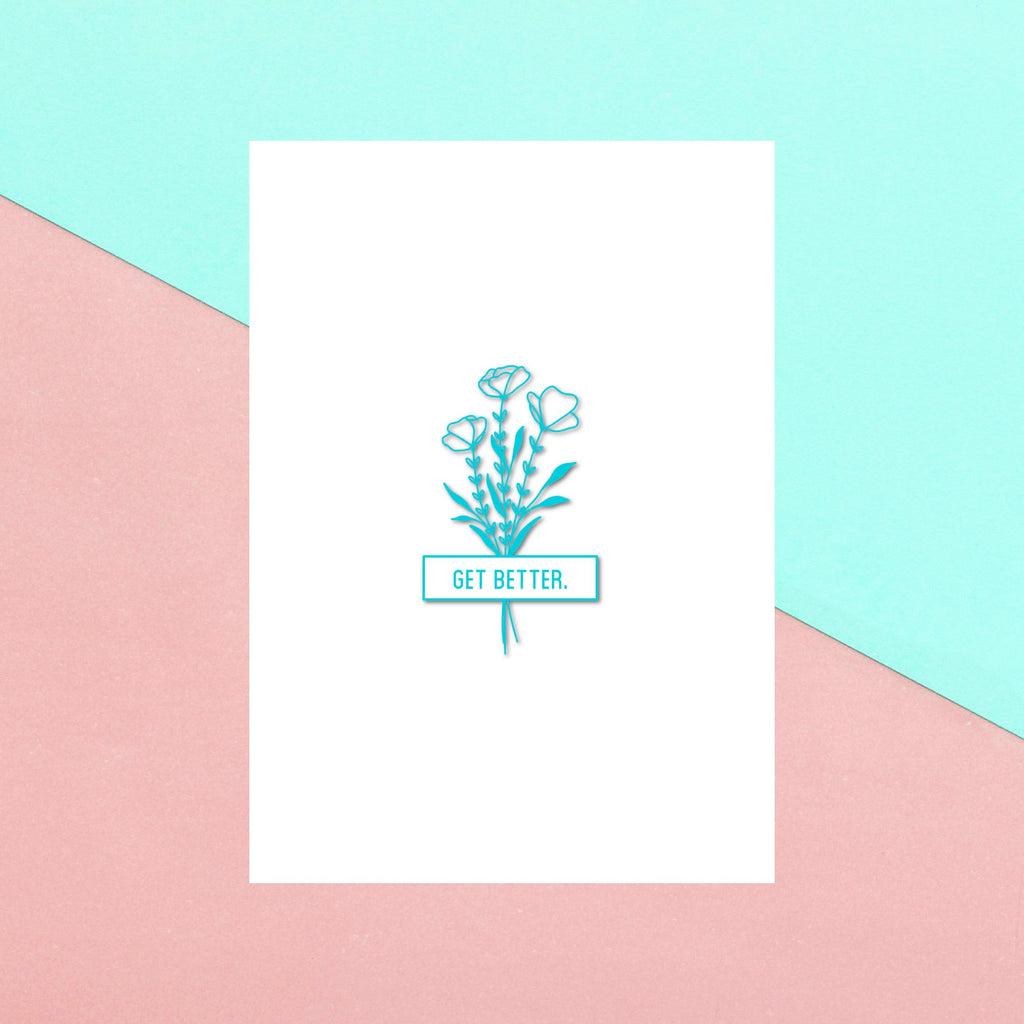 Floral Get Better Greetings Card