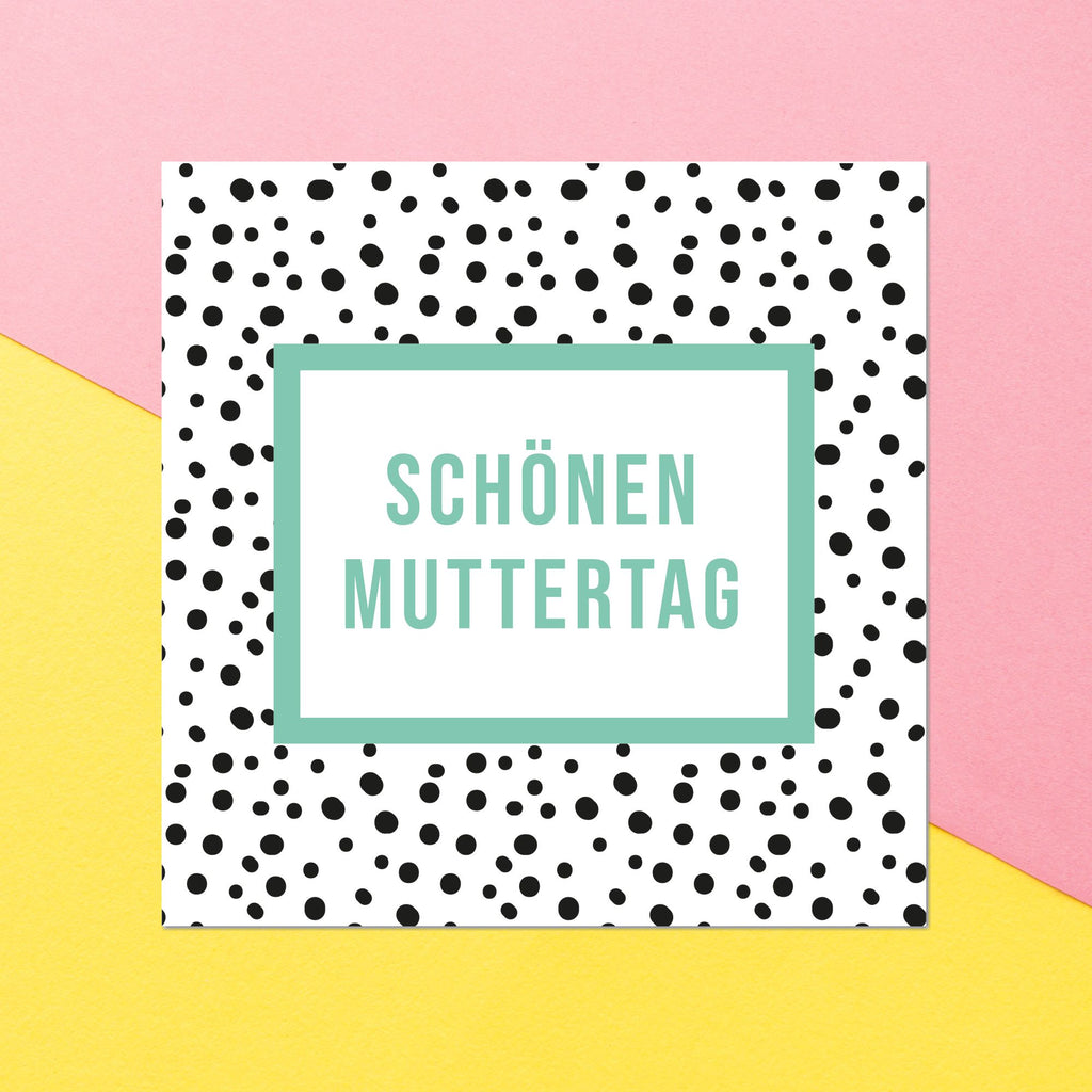 Sch?nen Muttertag Square Greetings Card