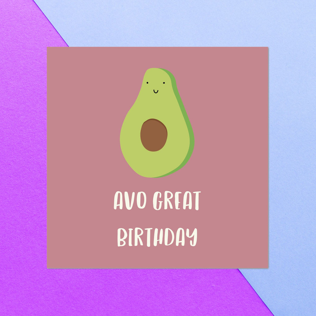 Avo Great Birthday Square Greetings Card