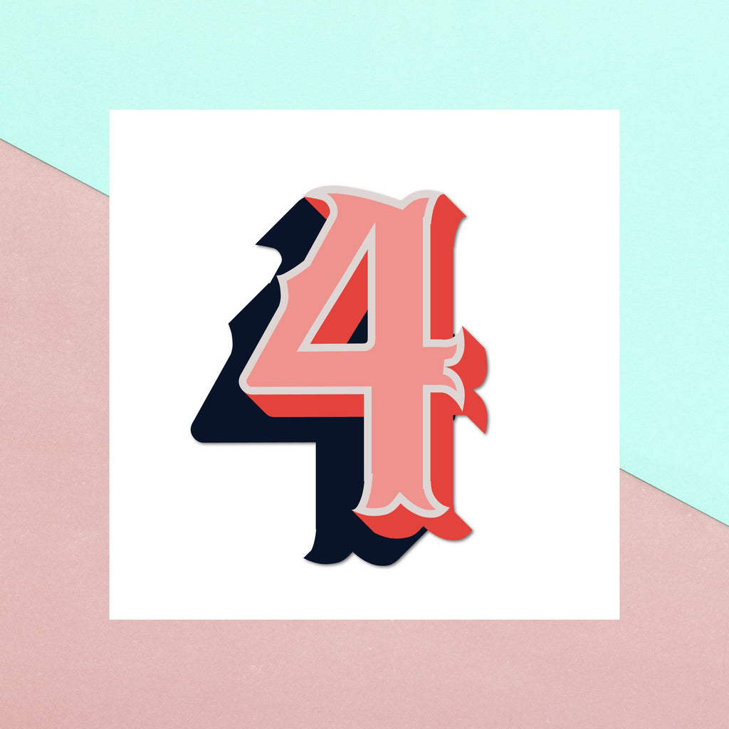 4 Square Greetings Card