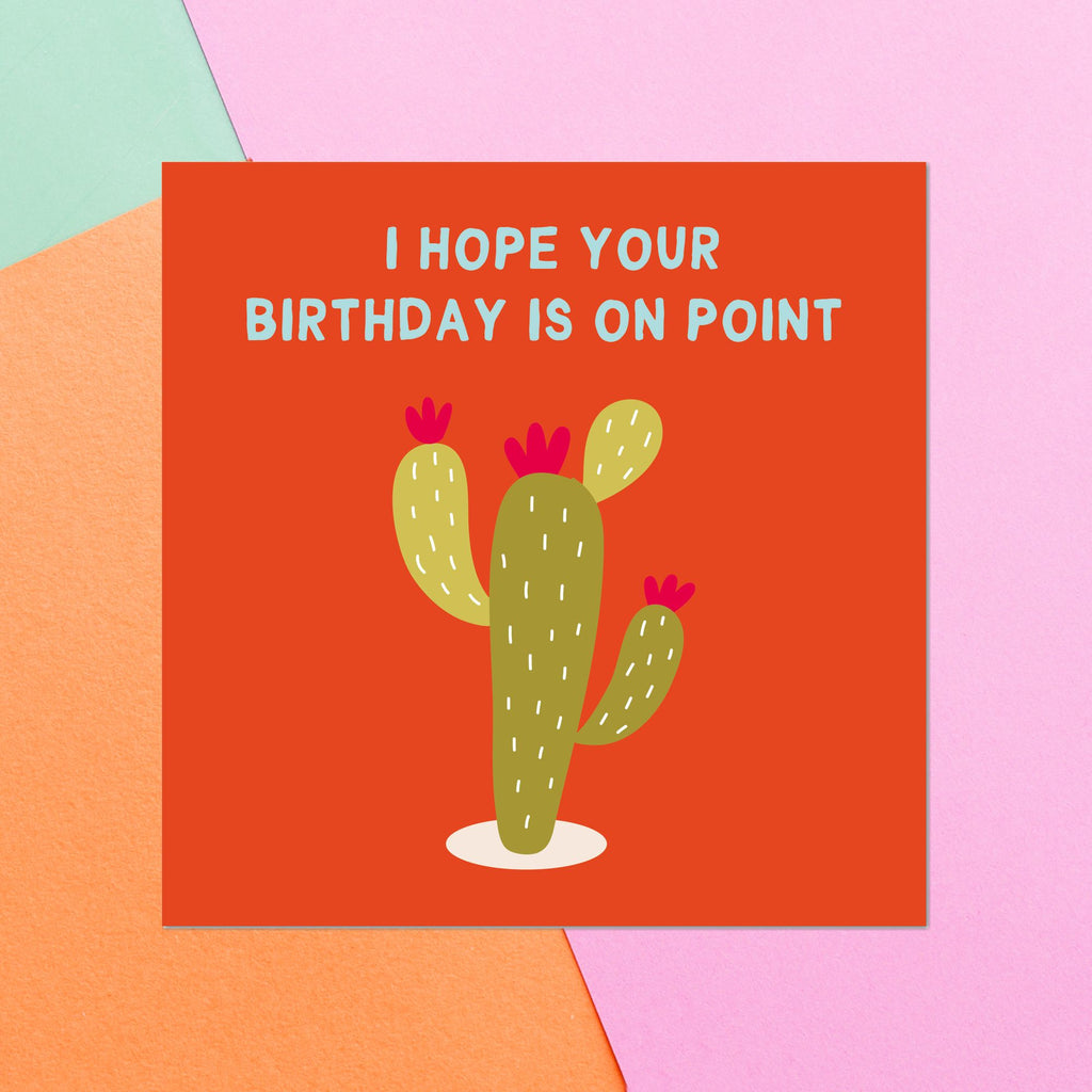 I Hope Your Birthday Is On Point Square Greetings Card