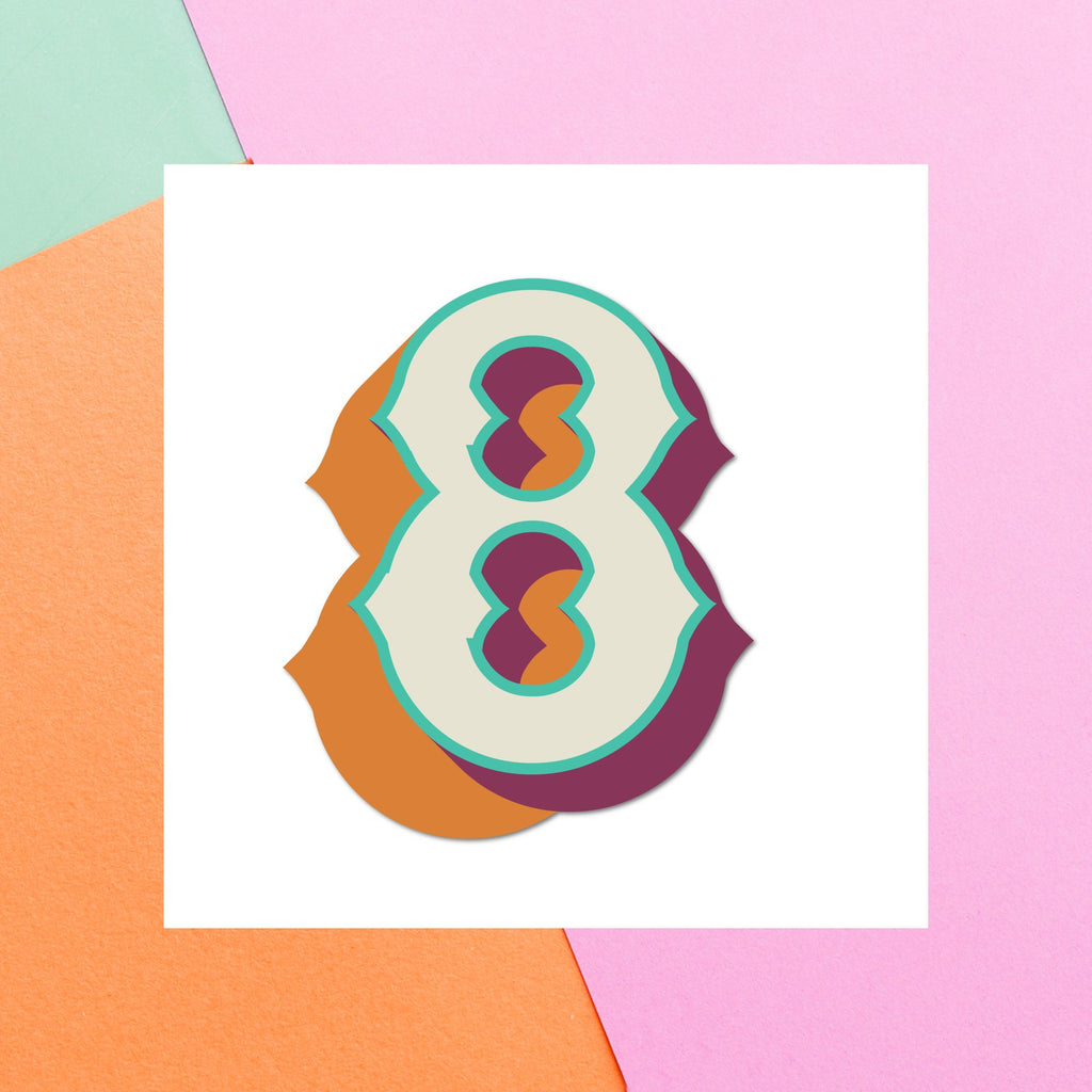 8 Square Greetings Card