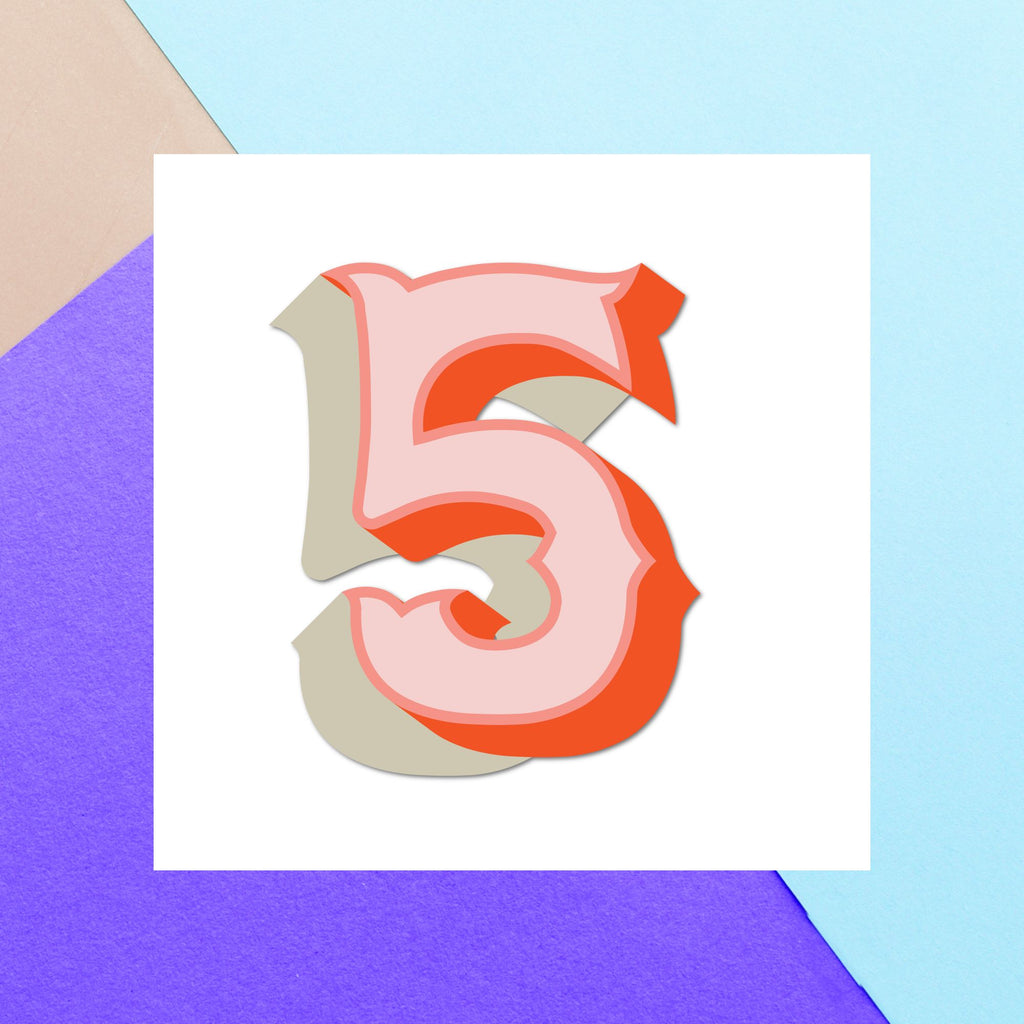 5 Square Greetings Card