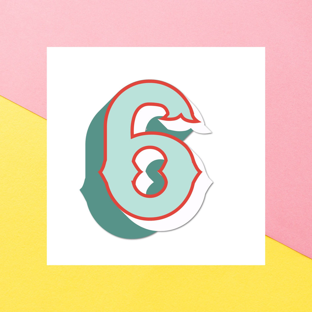 6 Square Greetings Card