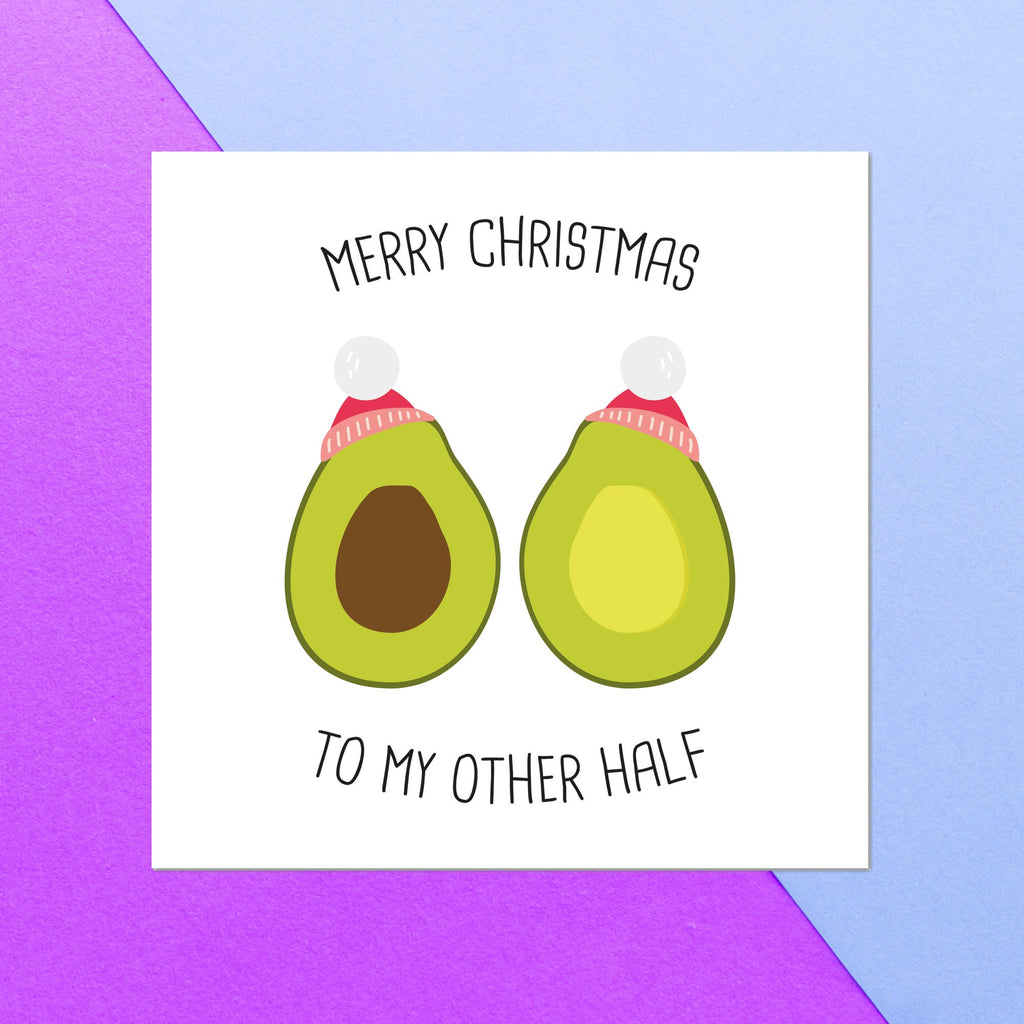 Merry Christmas To My Other Half Square Greetings Card
