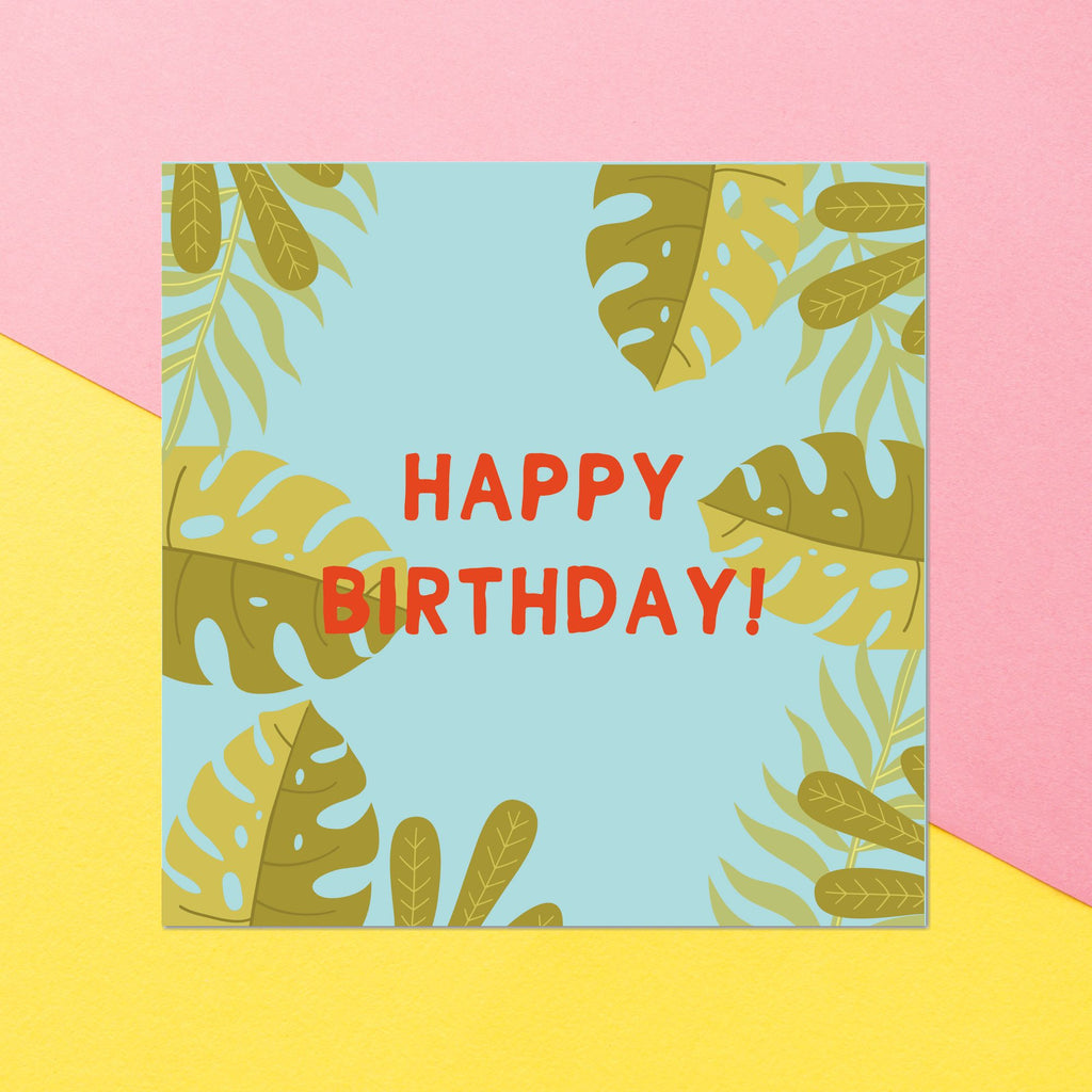 Happy Birthday Square Greetings Card