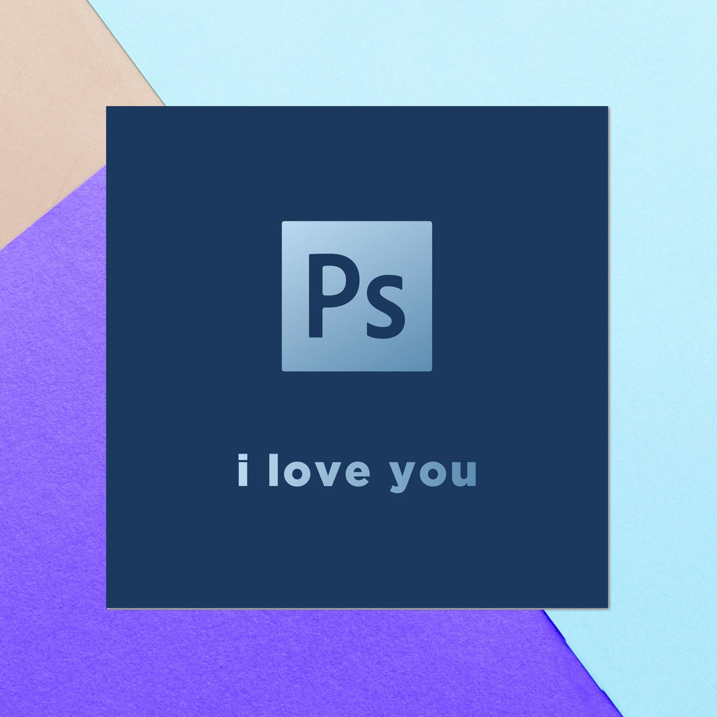 PS I Love You Square Greetings Card