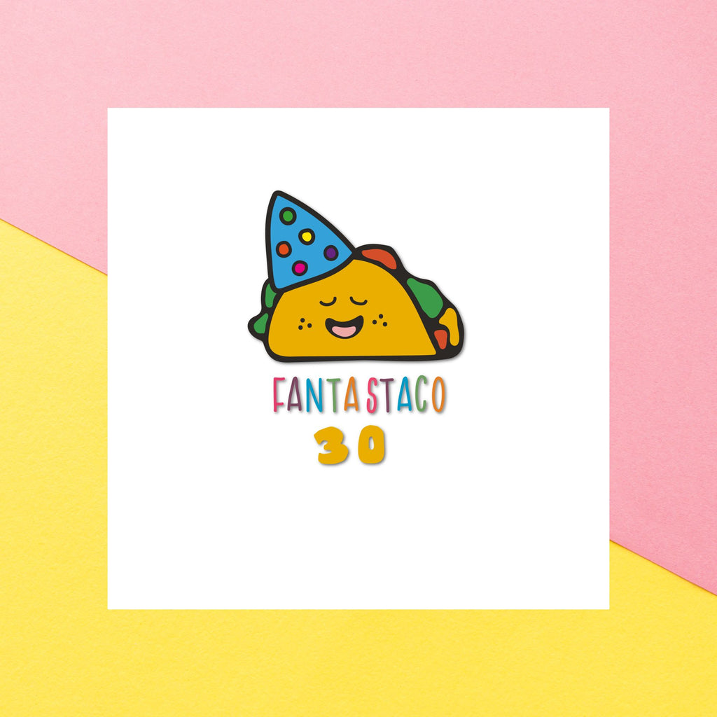 Birthday Specific Collections Fantastaco 30th Birthday Square Greetings Card