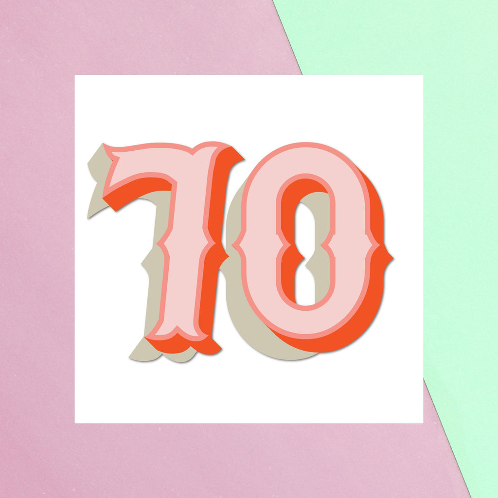 70 Square Greetings Card