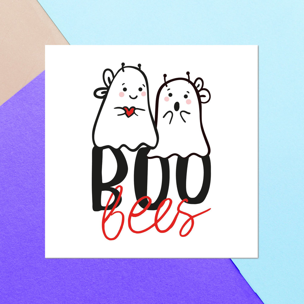 Boo Bees Square Greetings Card
