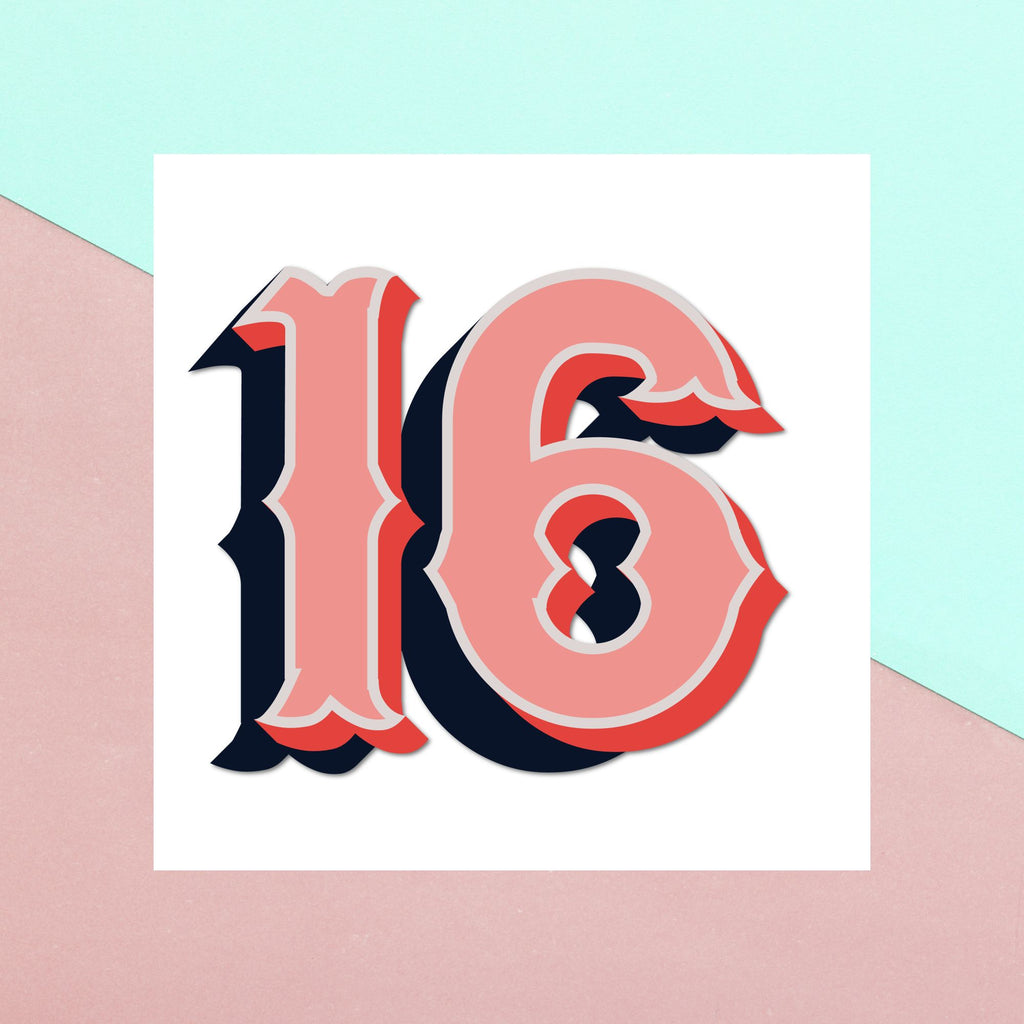 16 Square Greetings Card