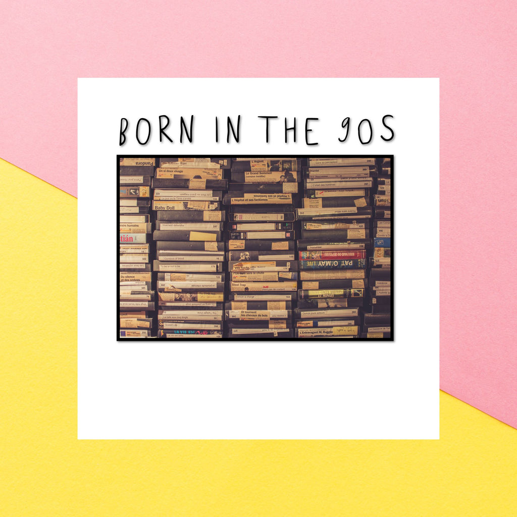 Birthday Specific Collections Born In The 90s Square Greetings Card