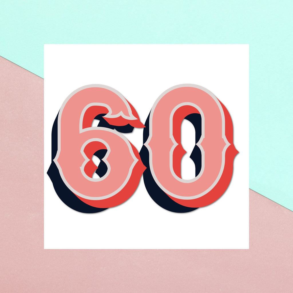 60 Square Greetings Card