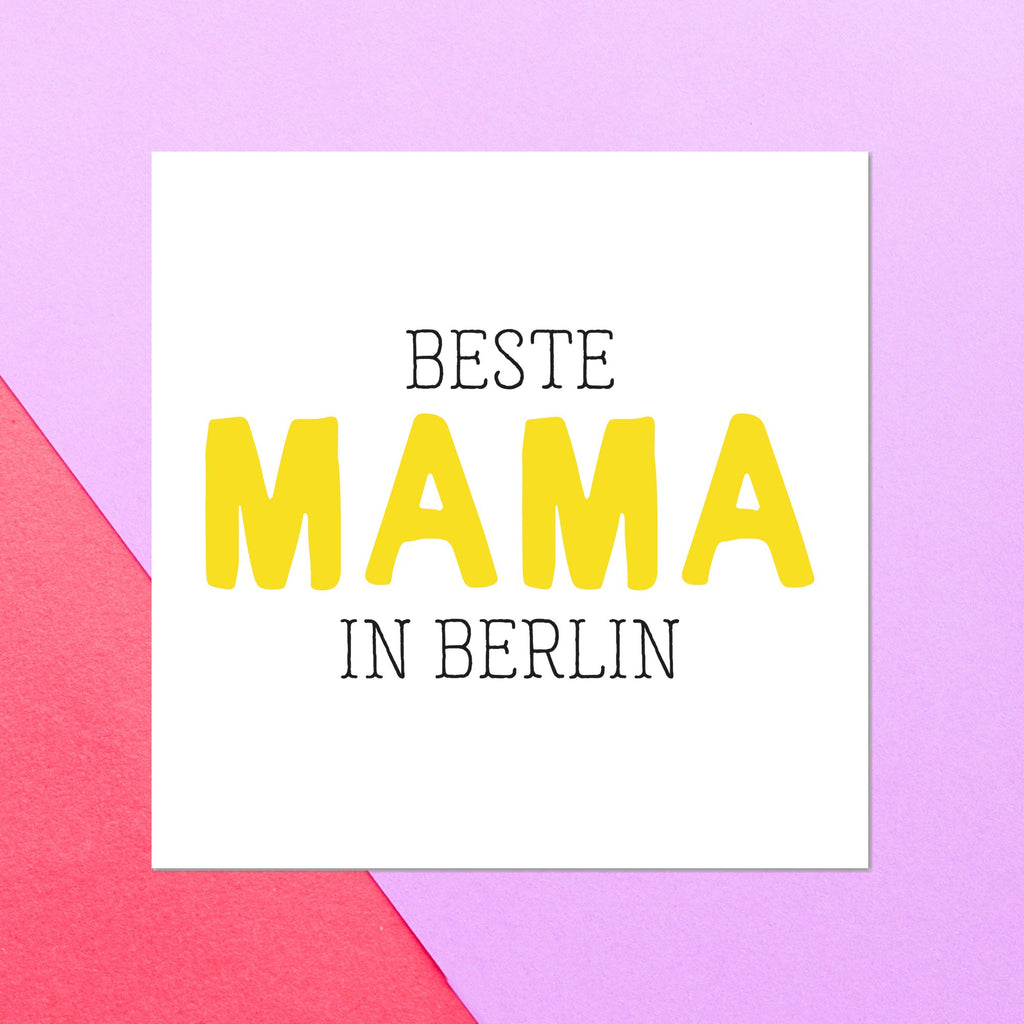 Beste Mama In Berlin Square Greetings Card