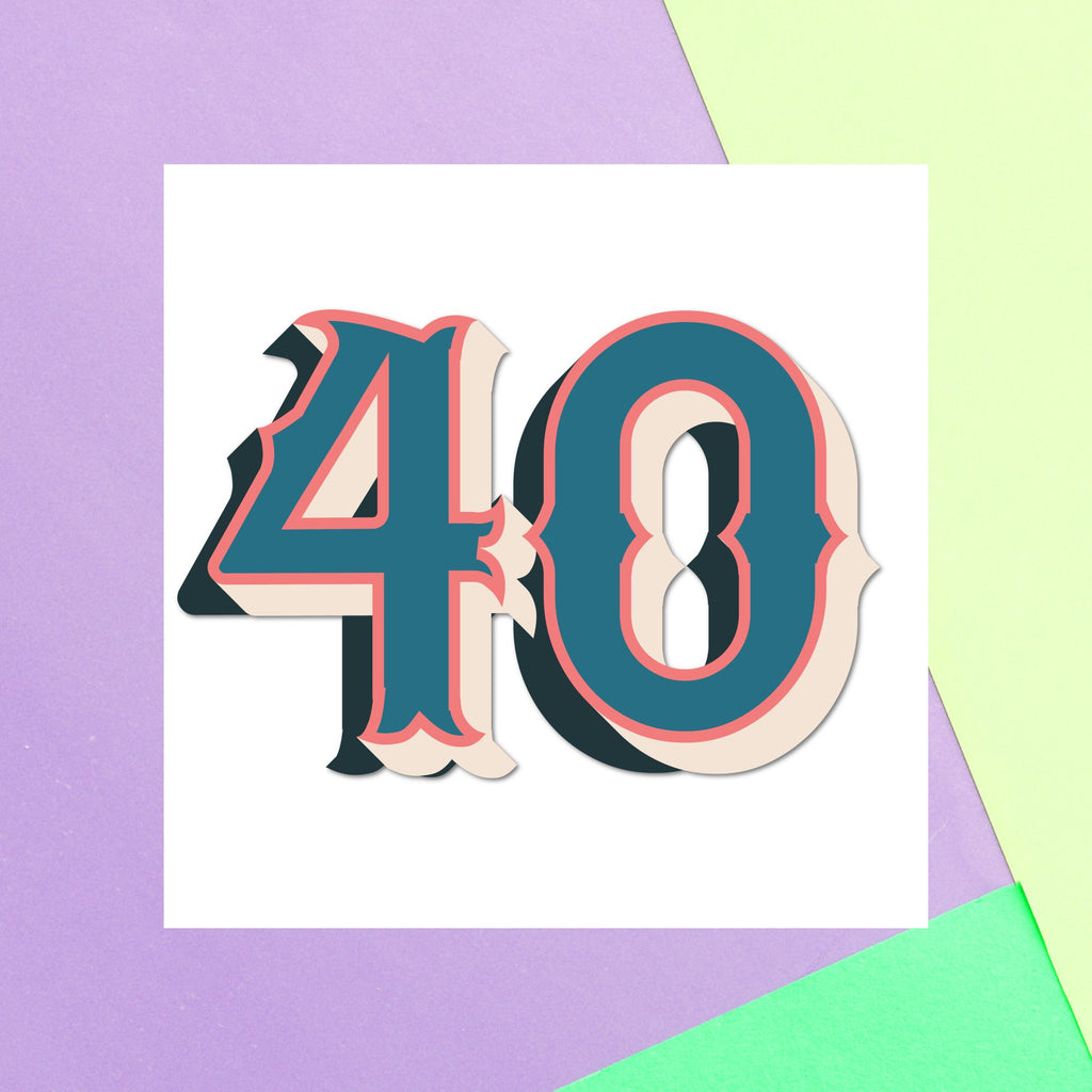 40 Square Greetings Card