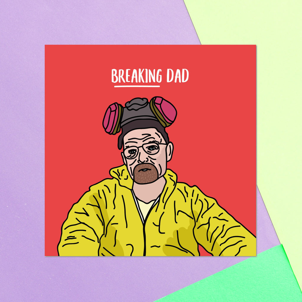 Breaking Dad Square Greetings Card