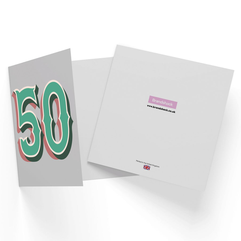 50 Square Greetings Card