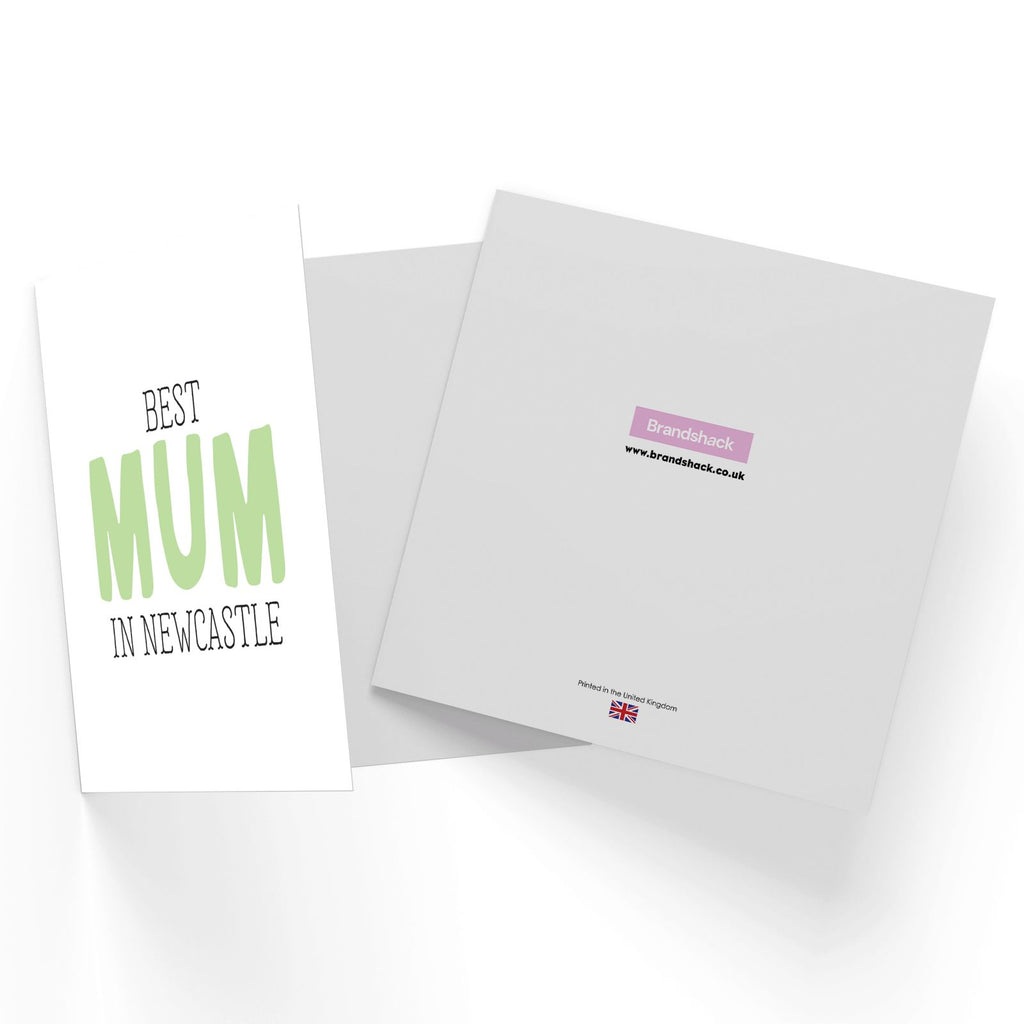 Best Mum In Newcastle Square Greetings Card
