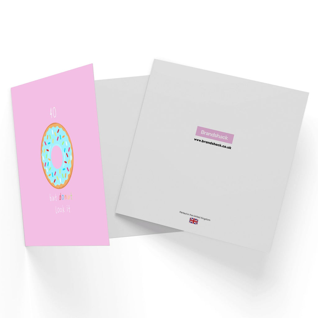 Birthday Specific Collections 40 But Donut Look It Birthday Square Greetings Card