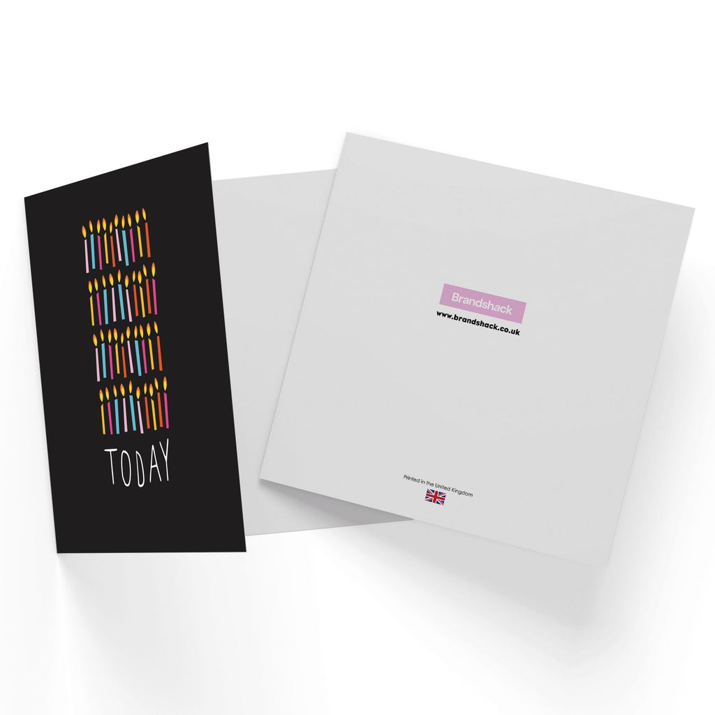 Birthday Specific Collections 40 Today Birthday Square Greetings Card