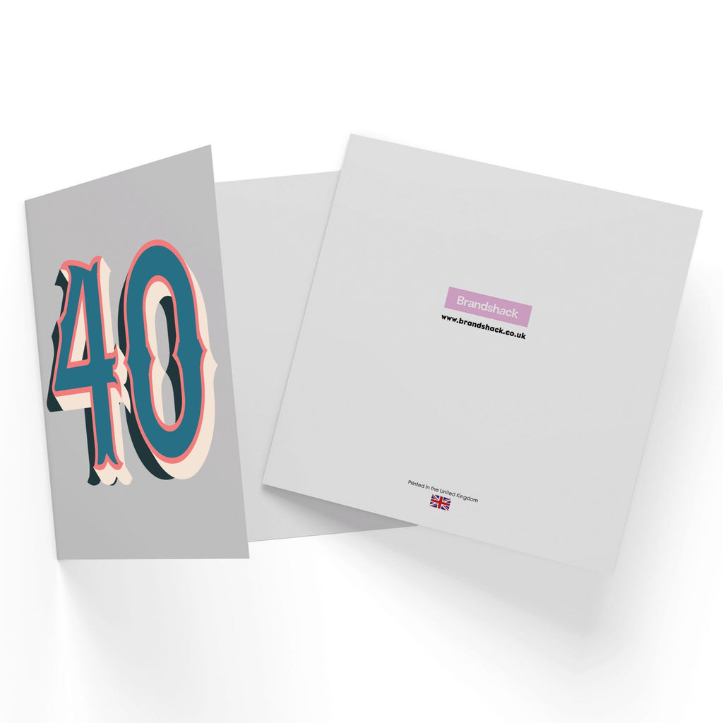 40 Square Greetings Card