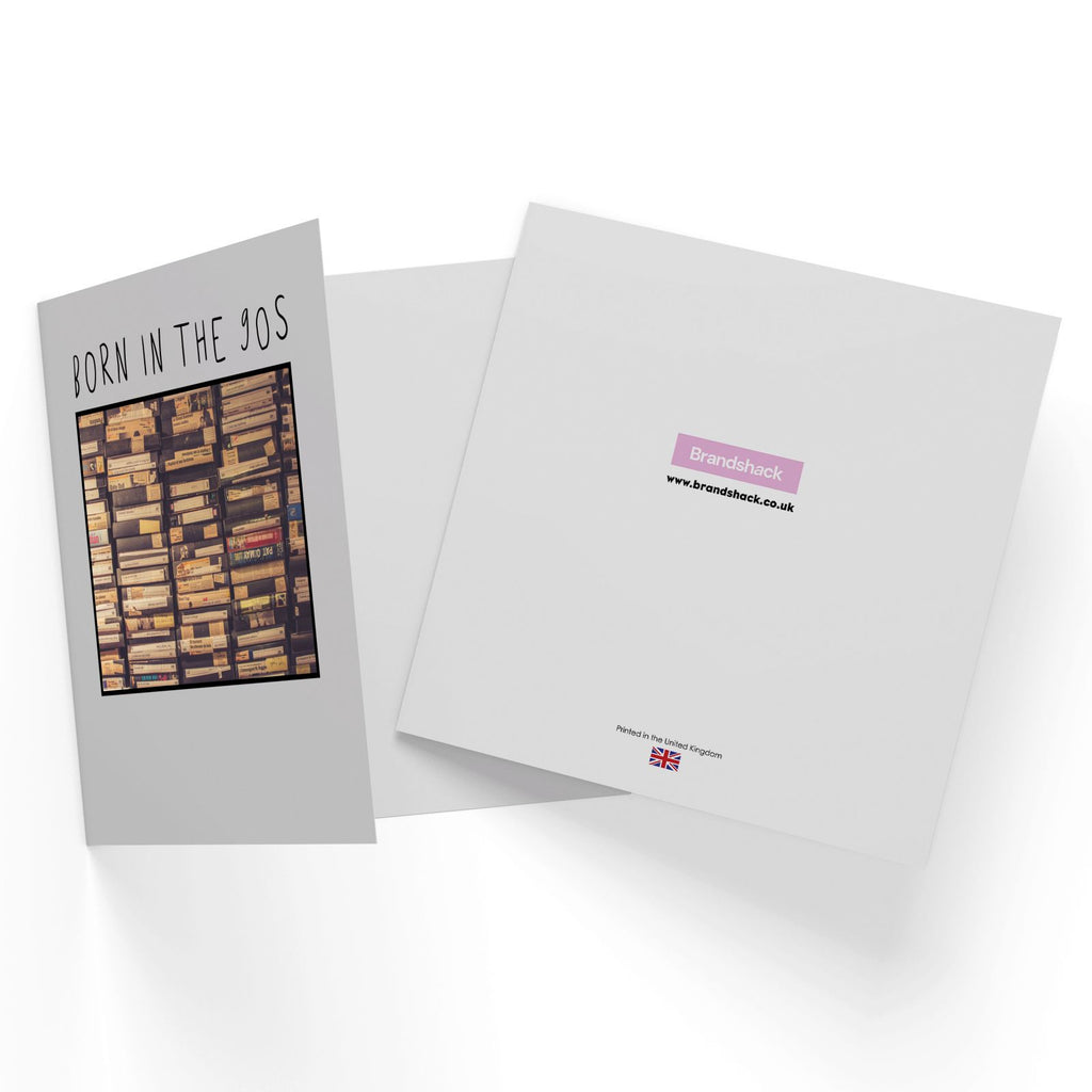 Born In The 90s Birthday Square Greetings Card