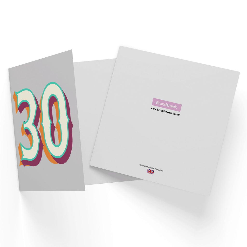 30 Square Greetings Card