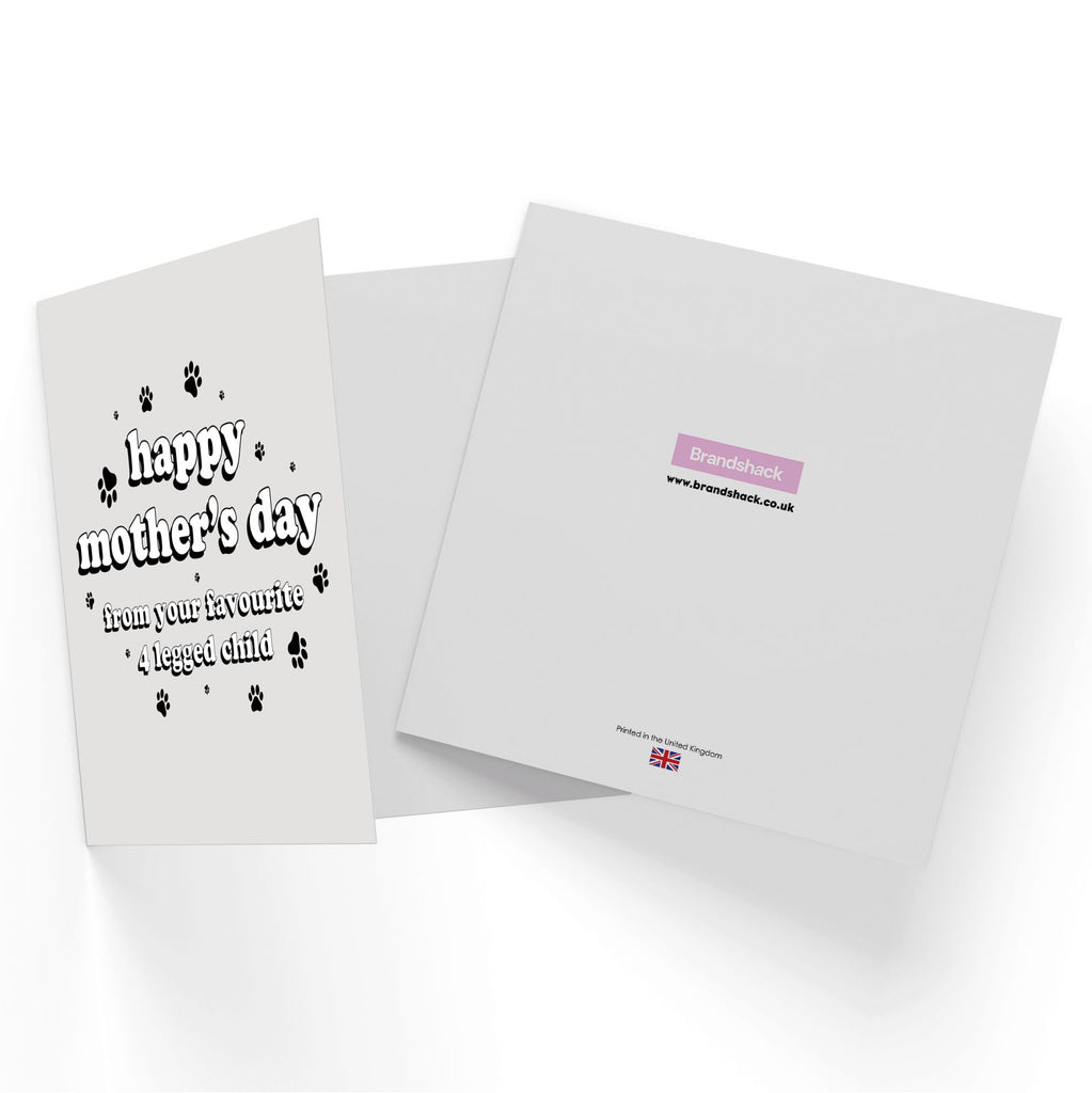 Happy Mother's Day From 4 Legged Child Square Greetings Card