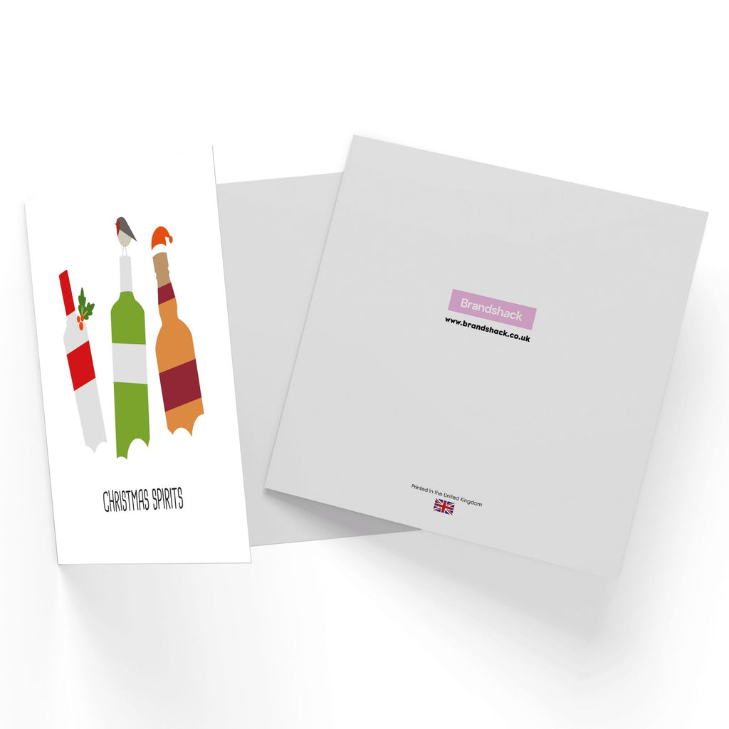 Christmas Spirits Square Greetings Card