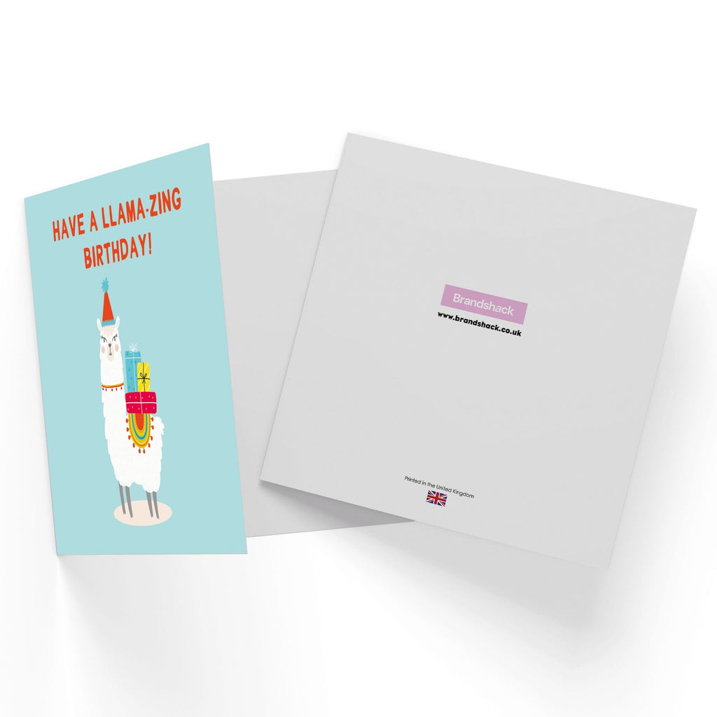 Have A Llama-Zing Birthday Square Greetings Card