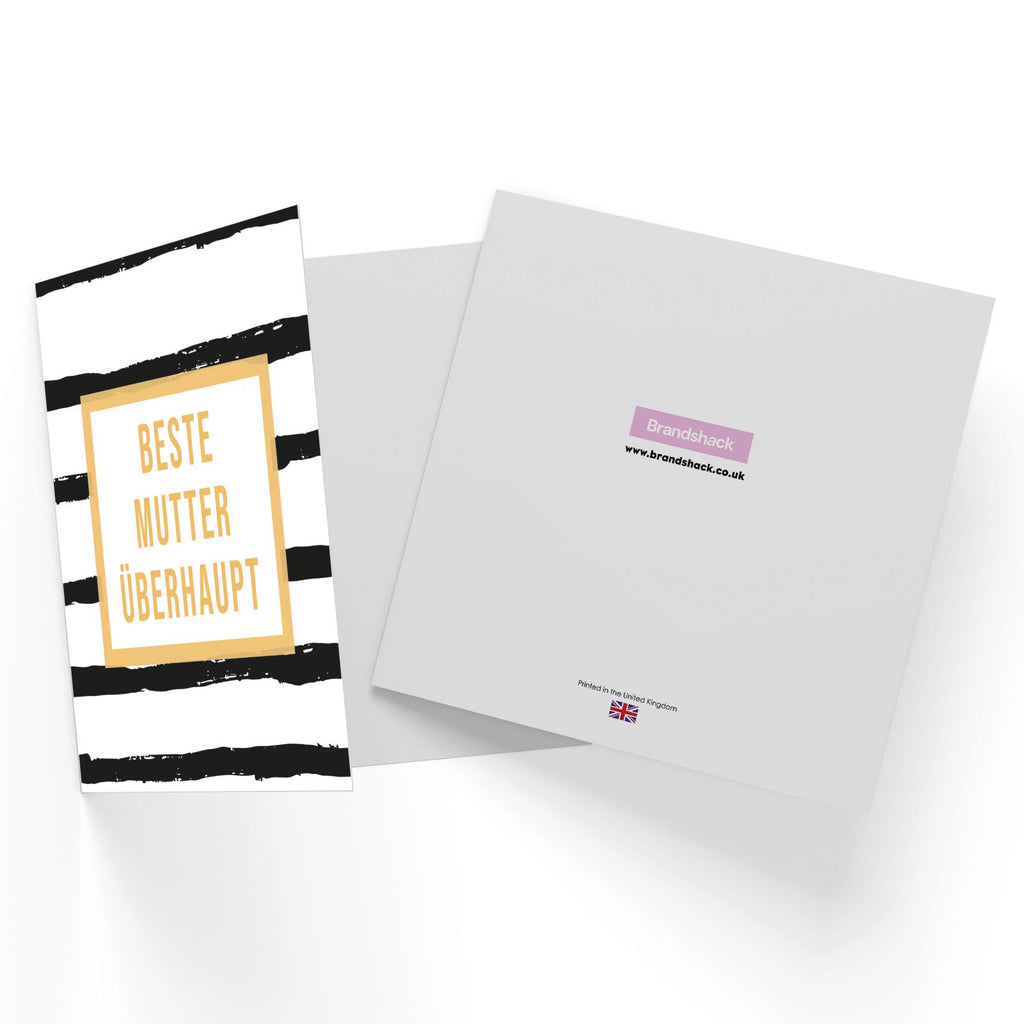 Beste Mutter ?_berhaupt Square Greetings Card