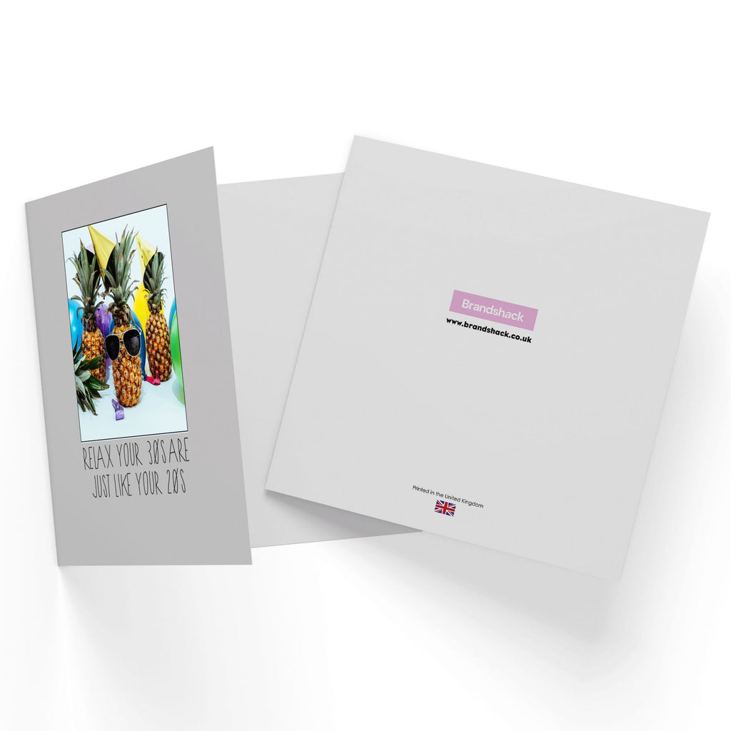 Birthday Specific Collections 30th Birthday Pineapple Square Greetings Card