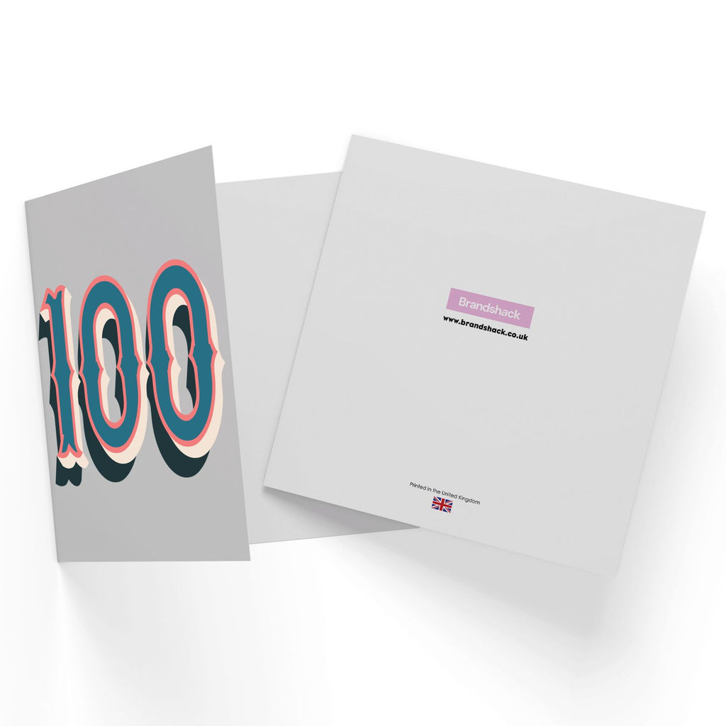 100 Square Greetings Card