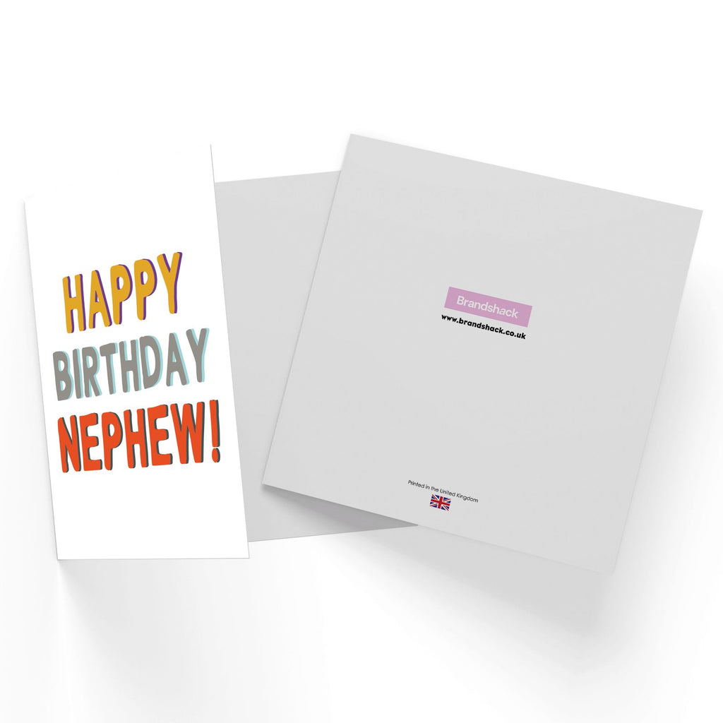 Happy Birthday To My Nephew Square Greetings Card