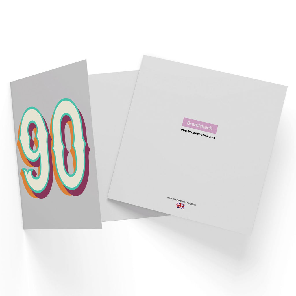 90 Square Greetings Card