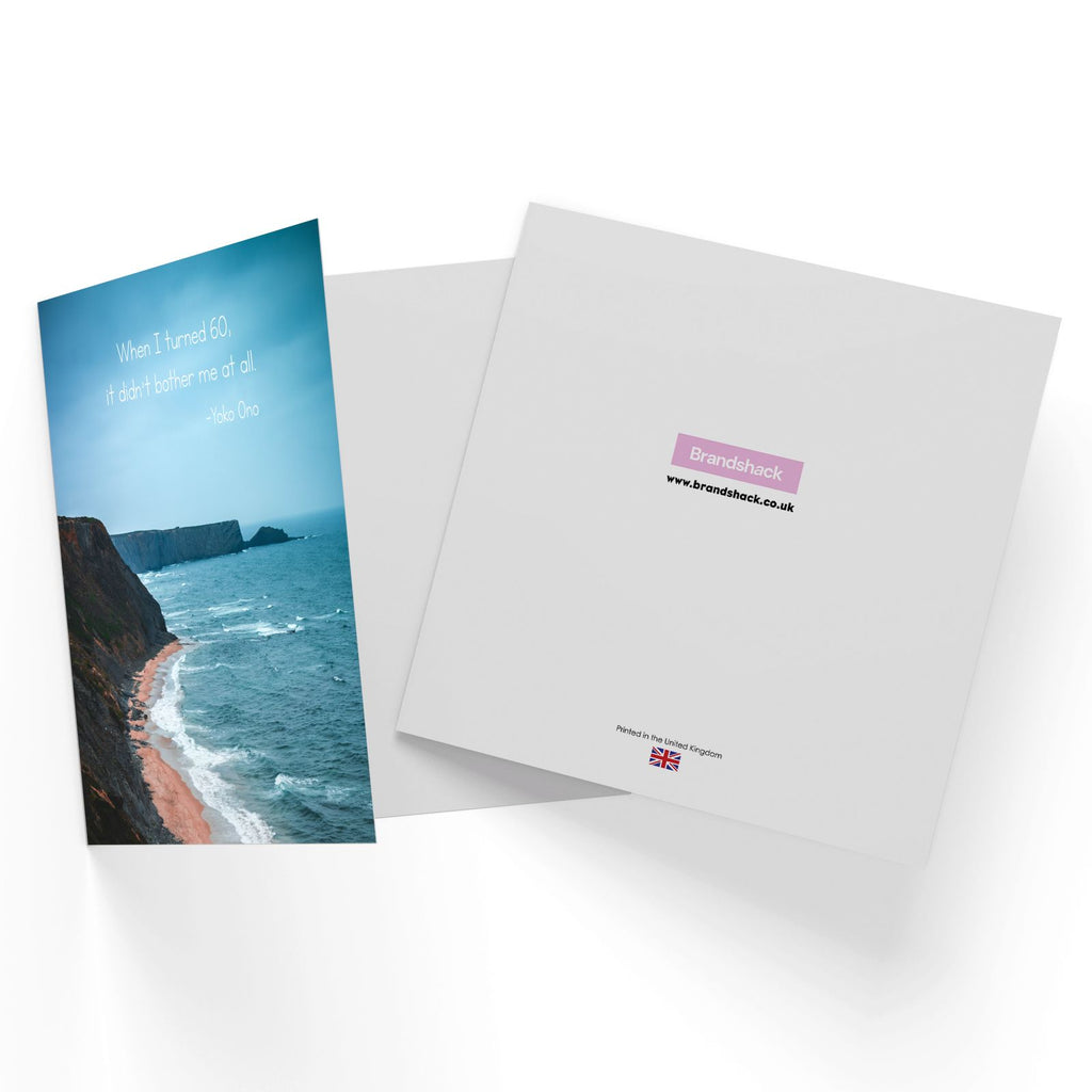 Birthday Specific Collections 60th Birthday Yoko Ono Quote Square Greetings Card