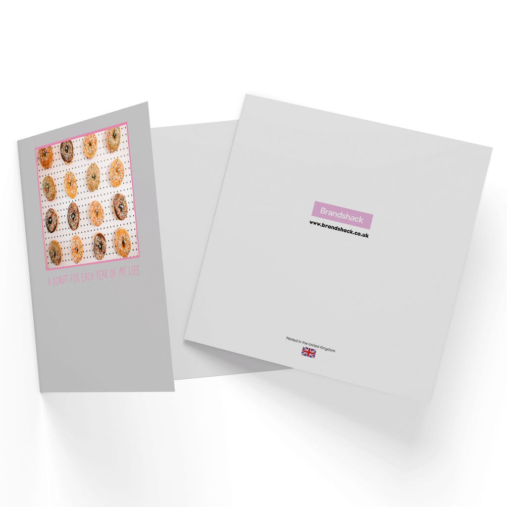 16th Donut Birthday Square Greetings Card