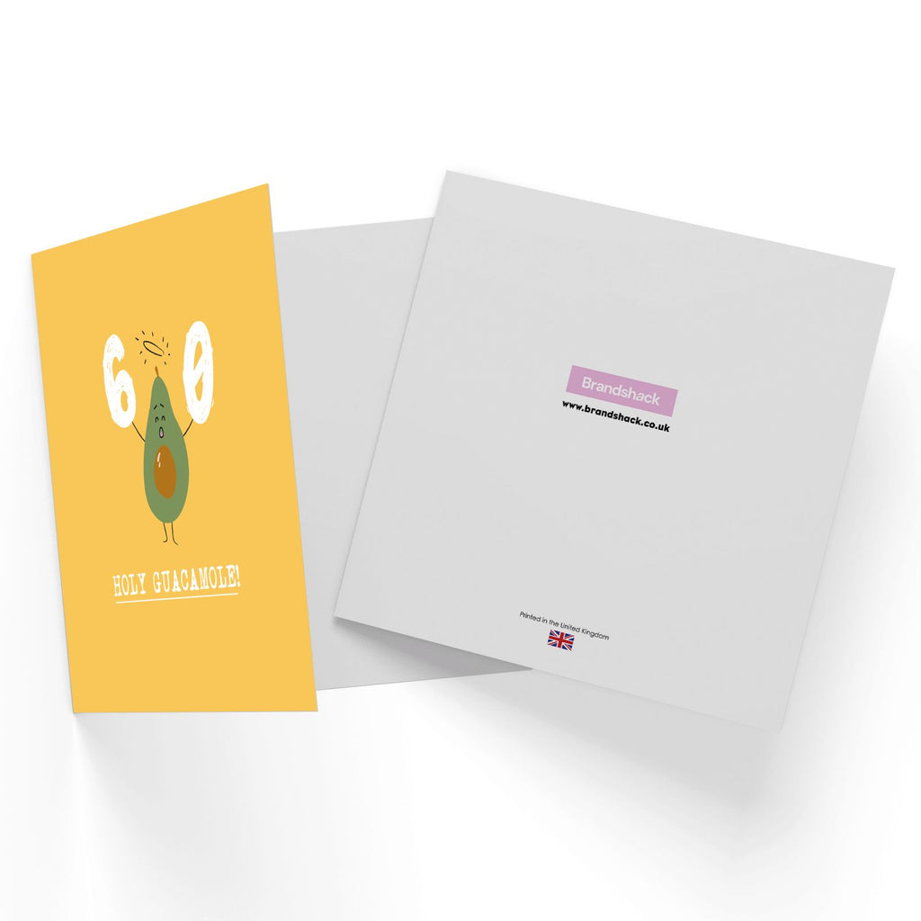 Birthday Specific Collections 60 Holy Guacamole! Square Greetings Card
