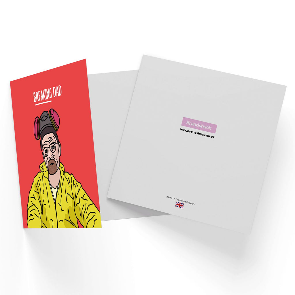 Breaking Dad Square Greetings Card
