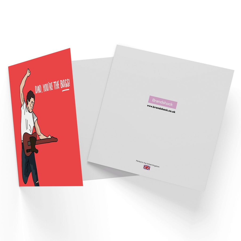 Dad, You're The Boss! Square Greetings Card