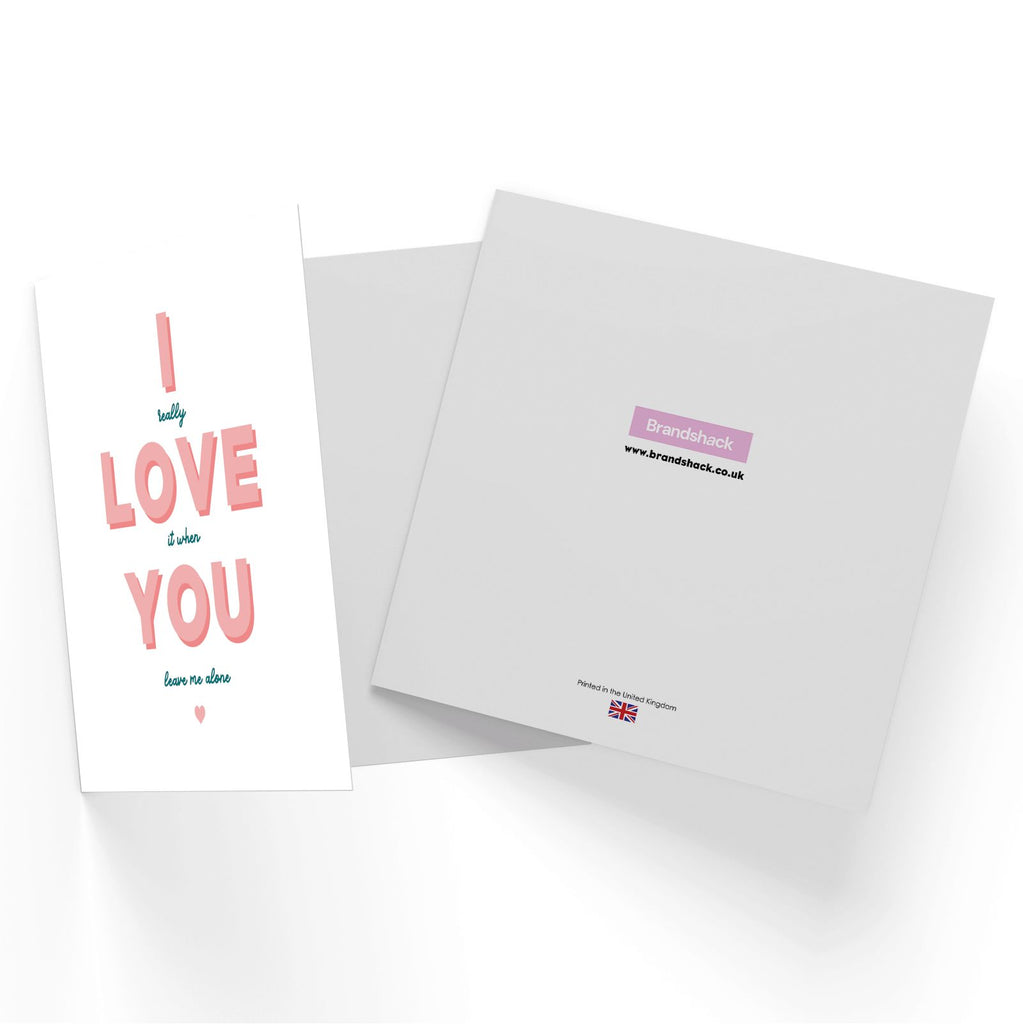 I Love You Square Greetings Card