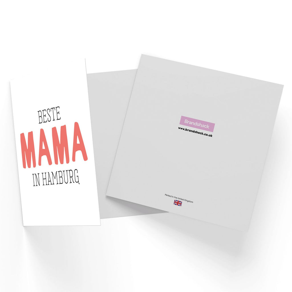 Beste Mama In Hamburg Square Greetings Card