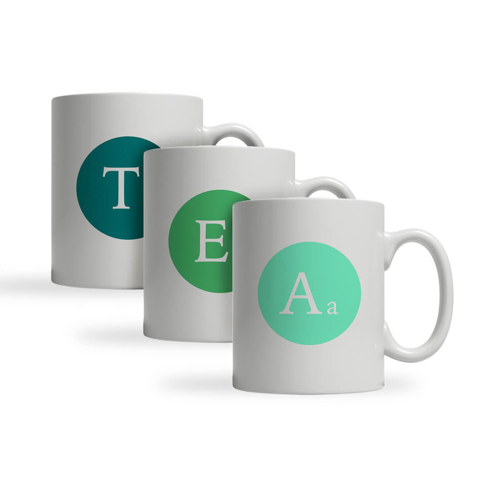 Alphabet Letter Mug - V-Vermilion