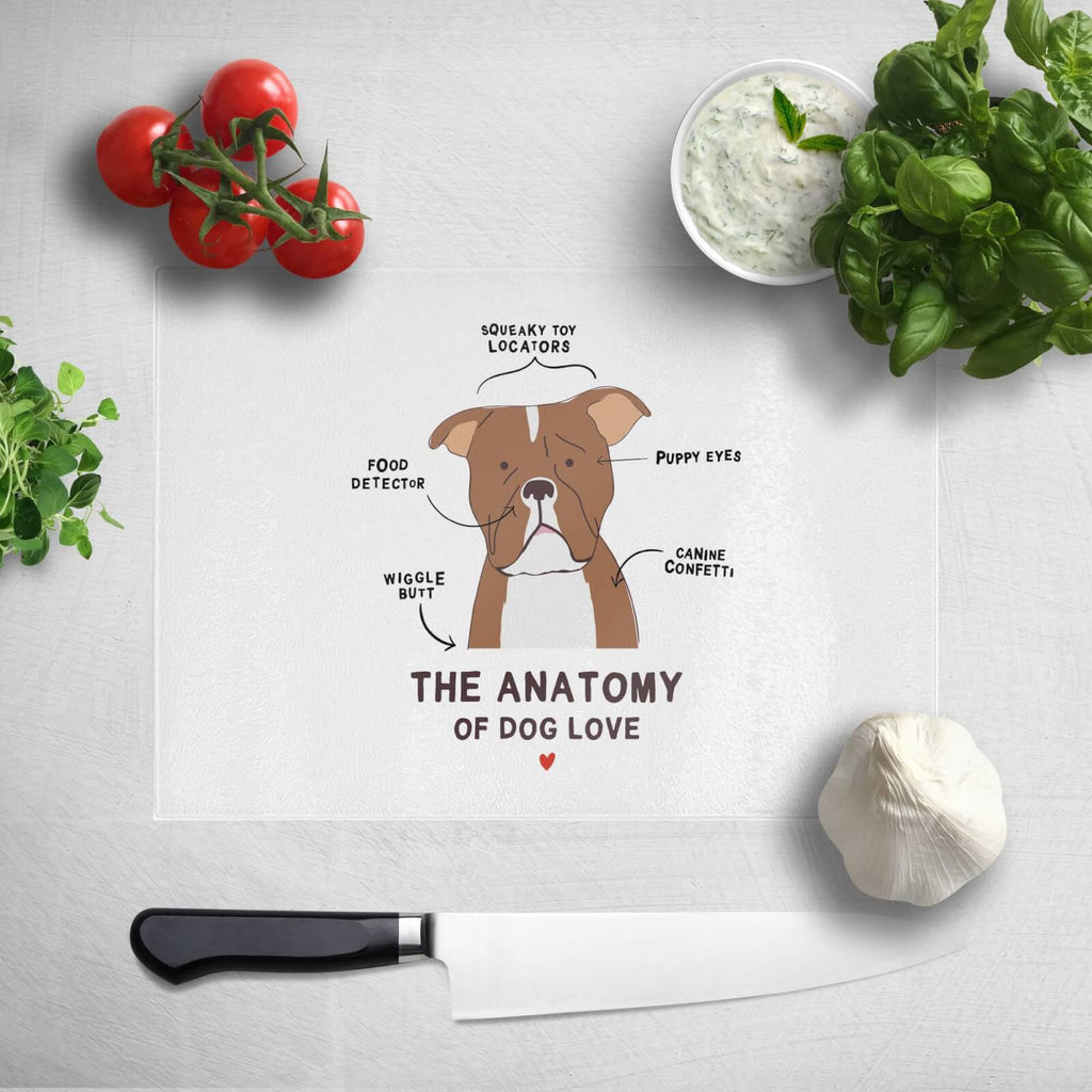 The Anatomy Of Dog Love Chopping Board