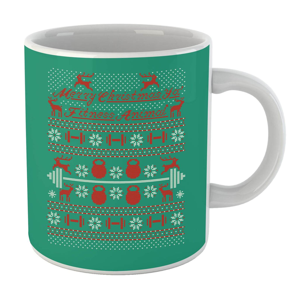 Merry Christmas Ya' Fitness Animal Mug