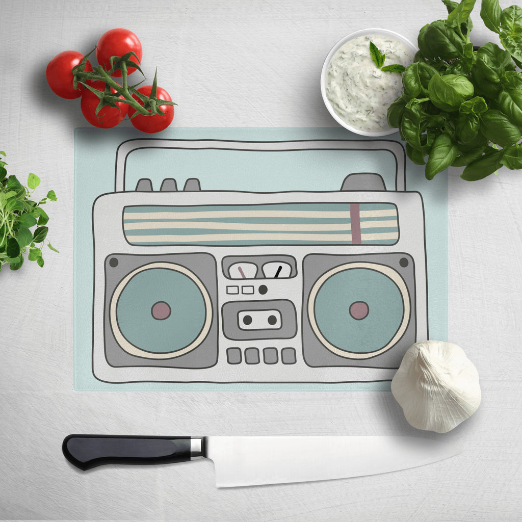 Retro Chopping Board Boombox Chopping Board