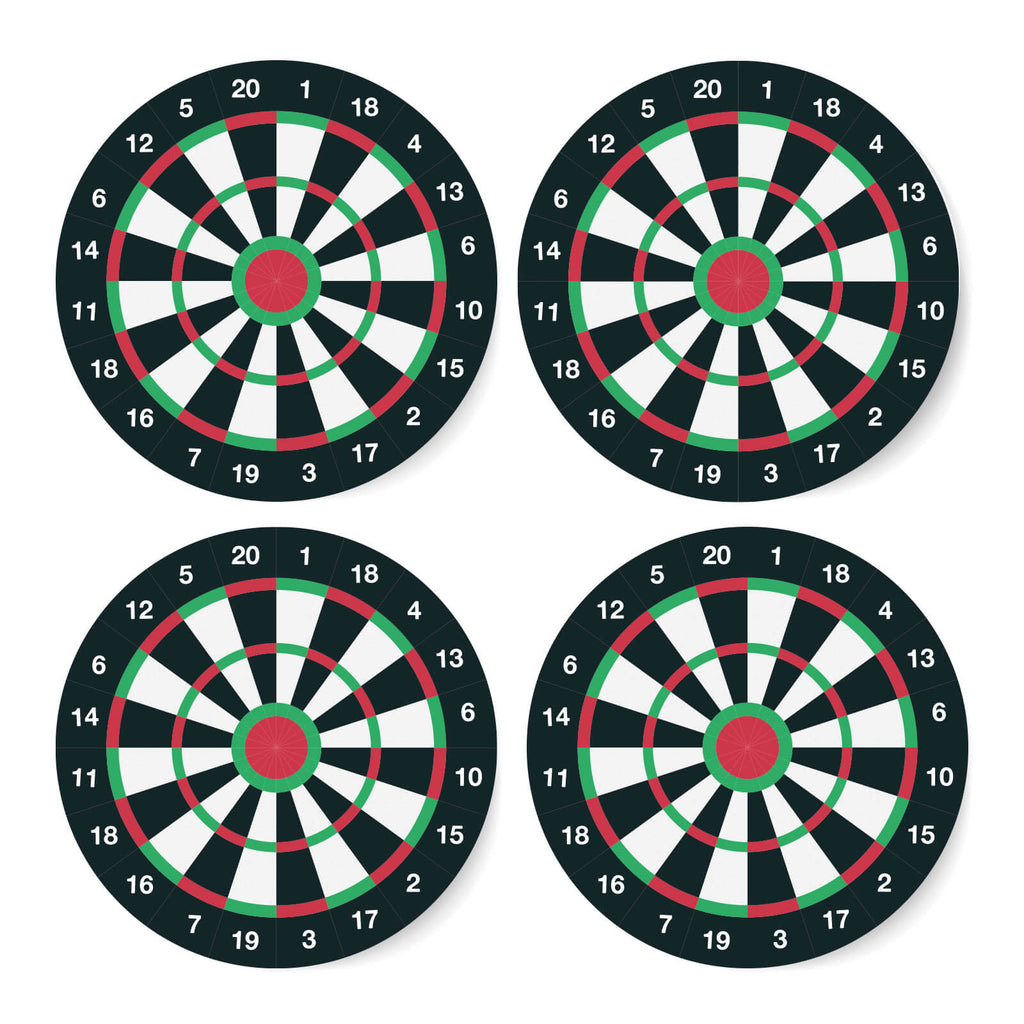 Dartboard Coaster Set