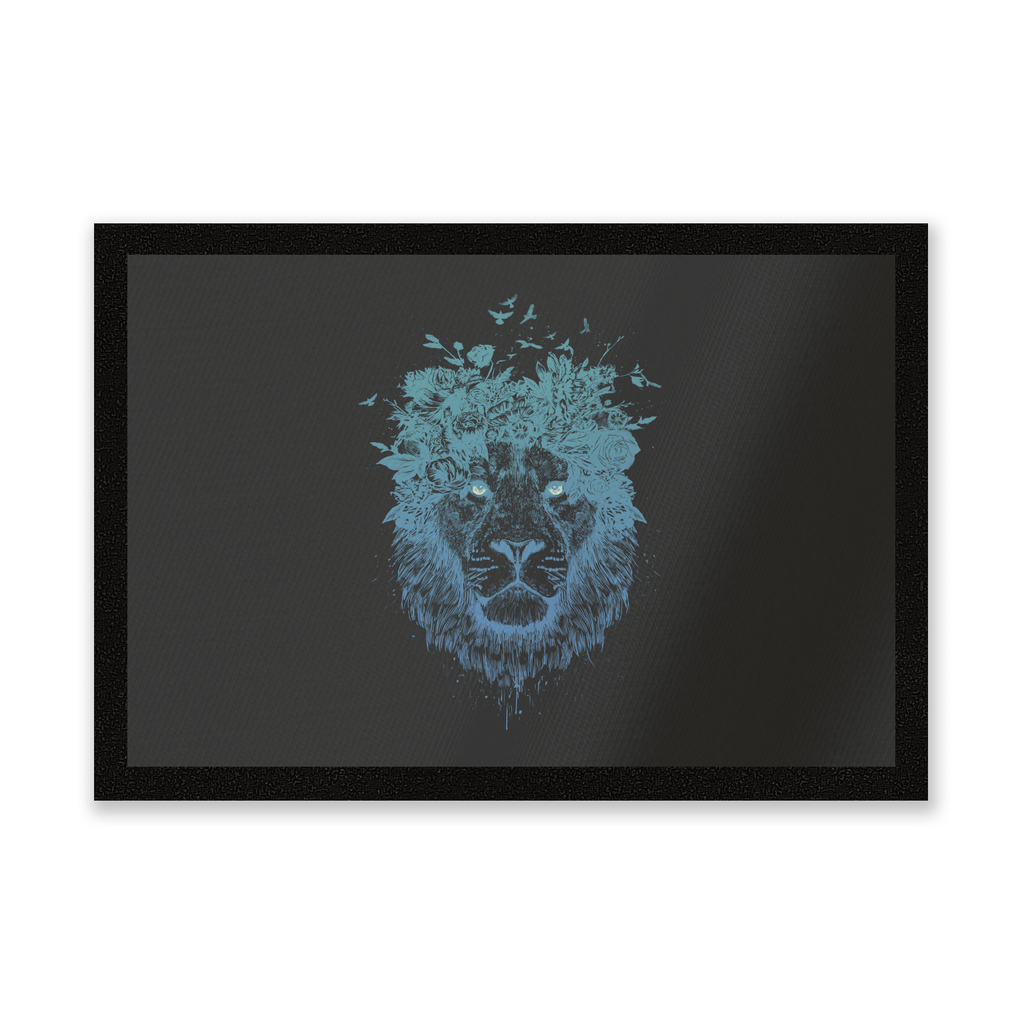 Lion And Butterflies Entrance Mat