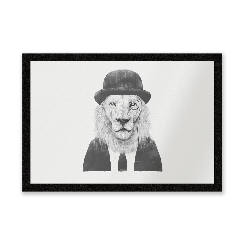 Monocle Lion Entrance Mat